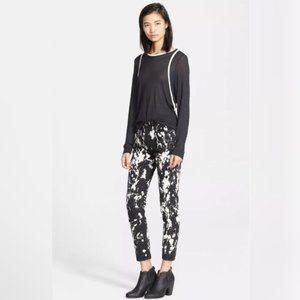 Rag & Bone Animal Black Paint Splatter Jeans